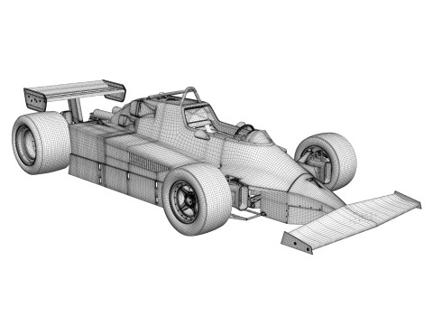 Ferrari F1 126 CK 1980 Modello 3D