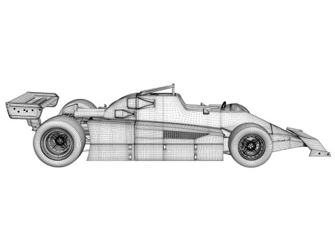 Ferrari F1 126 CK 1980 3D Model