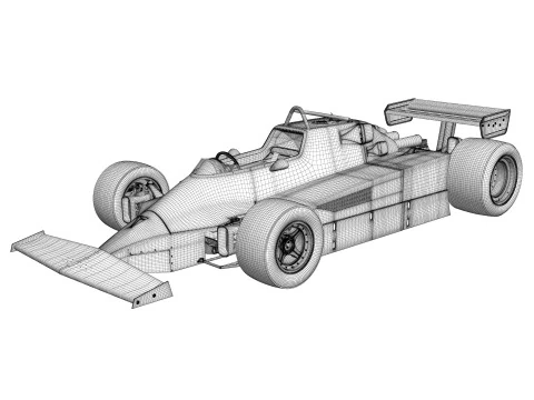 Ferrari F1 126 CK 1980 3D Model