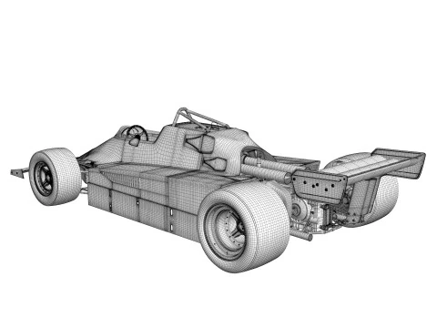 Ferrari F1 126 CK 1980 3D Model