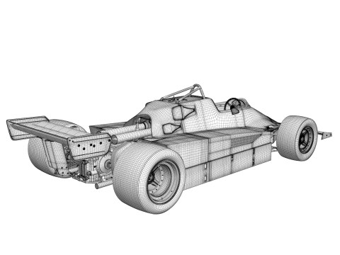 Ferrari F1 126 CK 1980 Modello 3D