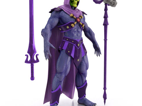 Meesters van het universum-skelet 3D Model