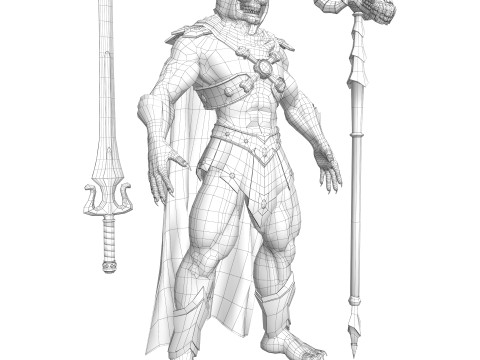 Masters of the Universe Skeletor 3D Модель