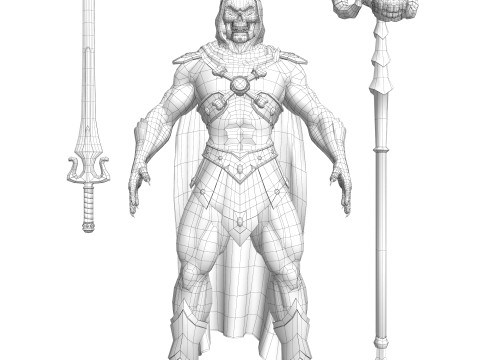Masters of the Universe Skeletor 3D Модель