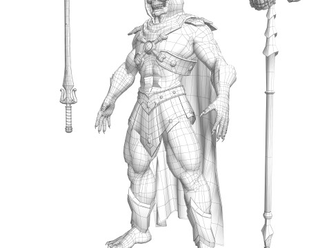 Masters of the Universe Skeletor 3D Модель