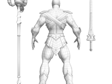 Masters of the Universe Skeletor 3D Модель