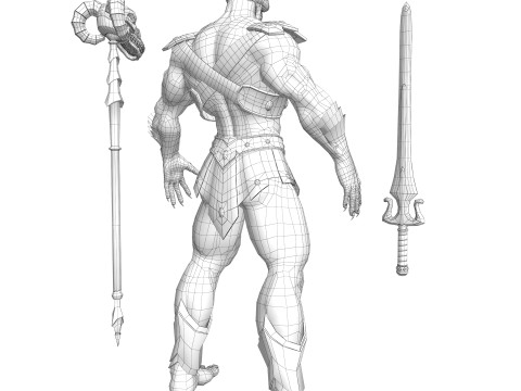 Masters of the Universe Skeletor 3D Модель