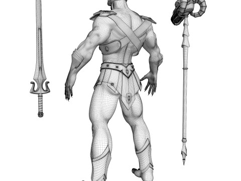 Masters of the Universe Skeletor 3D Модель