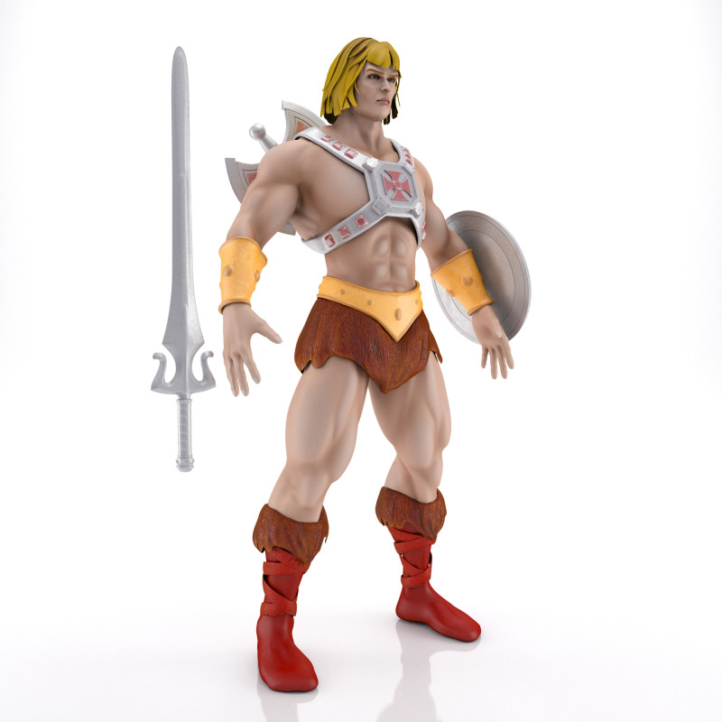 Masters of the Universe He-Man 3D Модель .c4d .max .obj .3ds .fbx .stl .blend 