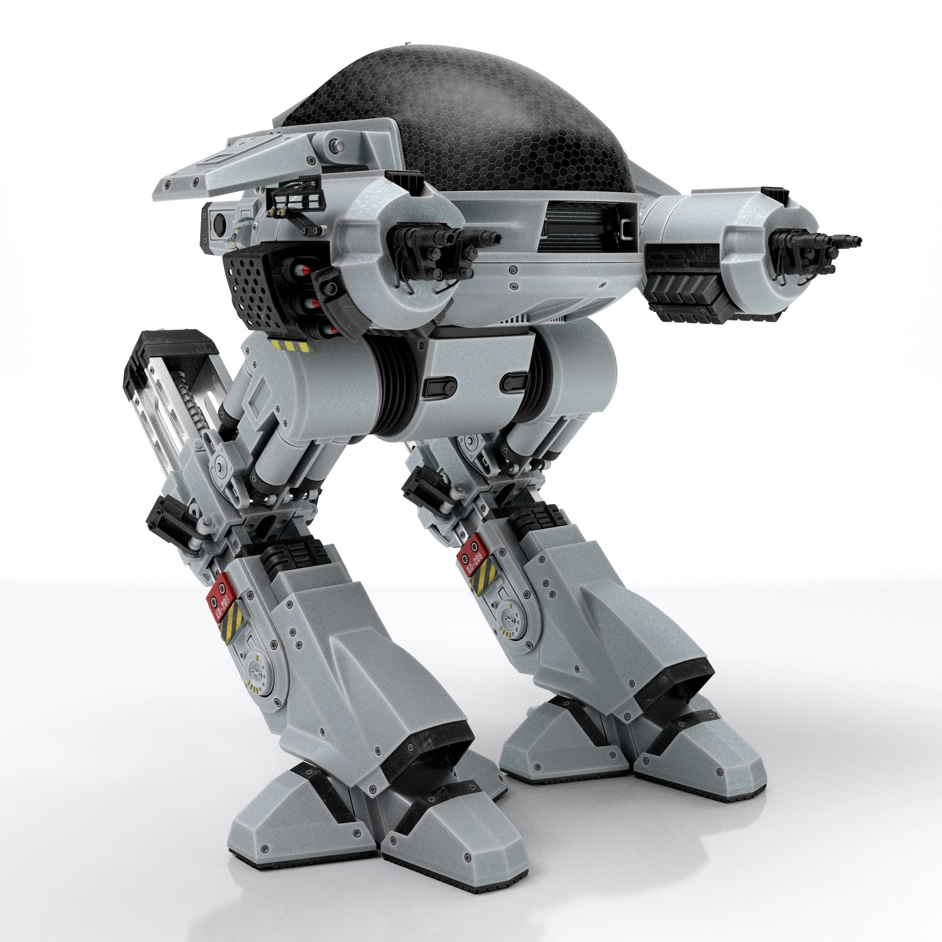ED 209 OCP Robocop movie 1987 3D Model .c4d .max .obj .3ds .fbx .stl .blend 