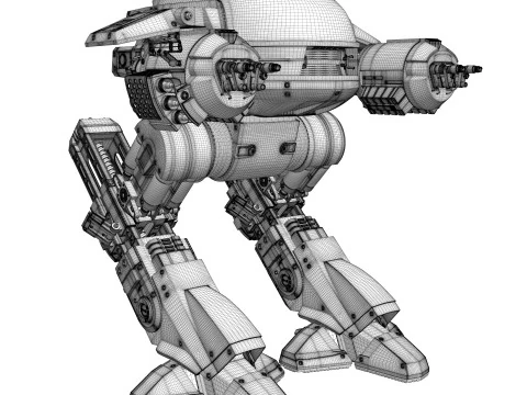ED 209 OCP Robocop movie 1987 3D Model