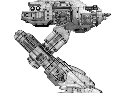 ED 209 OCP Robocop movie 1987 Modelo 3D