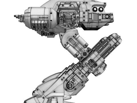 ED 209 OCP Robocop movie 1987 Modelo 3D