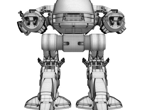 ED 209 OCP Robocop movie 1987 Modelo 3D