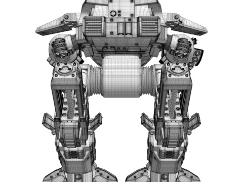 ED 209 OCP Robocop movie 1987 Modelo 3D