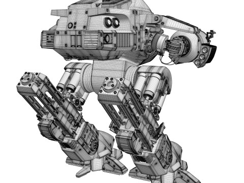 ED 209 OCP Robocop movie 1987 Modelo 3D