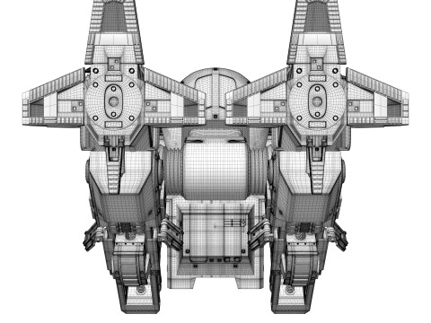 ED 209 OCP Robocop movie 1987 Modelo 3D