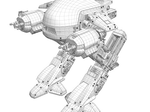 ED 209 OCP Robocop movie 1987 Modelo 3D