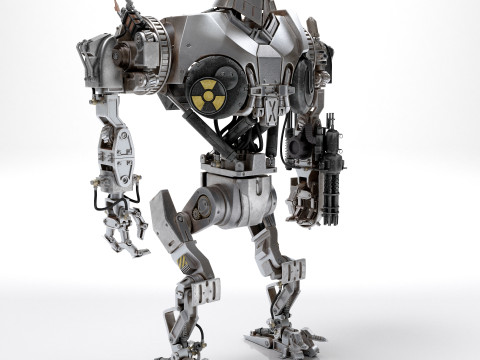 Cain Robocop 2 movie 1990 3D Модель
