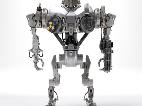 Cain Robocop 2 movie 1990 3D 模型