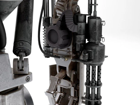 Cain Robocop 2 movie 1990 3D Model