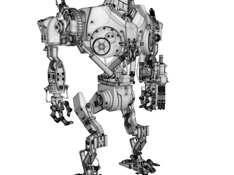 Cain Robocop 2 movie 1990 3D 模型