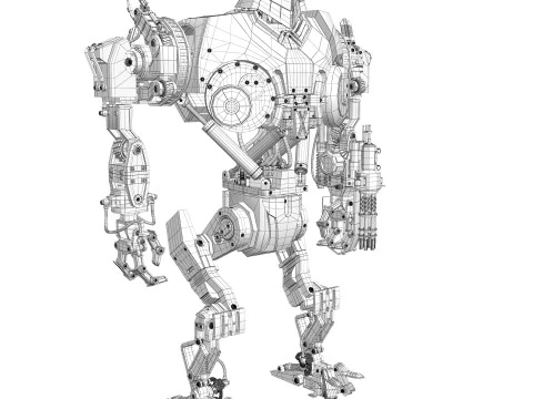 Cain Robocop 2 movie 1990 3D Model