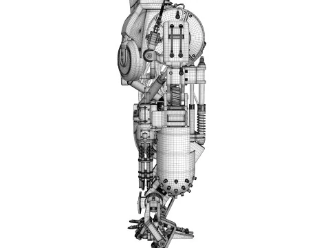 Cain Robocop 2 movie 1990 3D Model