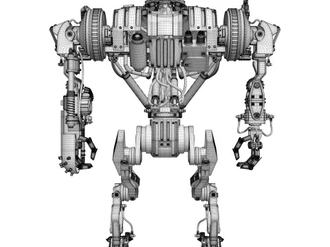 Cain Robocop 2 movie 1990 3D Model