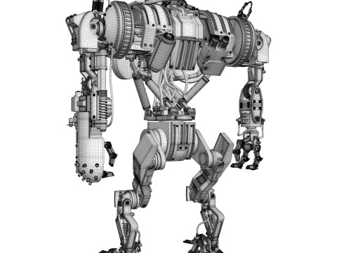Cain Robocop 2 movie 1990 3D 模型