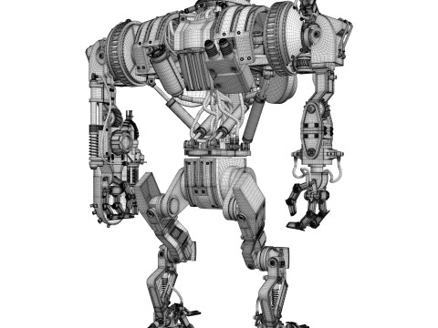Cain Robocop 2 movie 1990 3D 模型