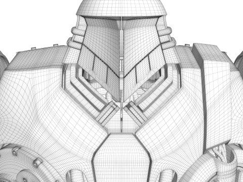 Cain Robocop 2 movie 1990 3D 模型