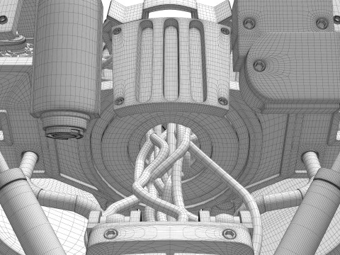 Cain Robocop 2 movie 1990 3D Model