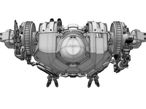 Cain Robocop 2 movie 1990 3D Model