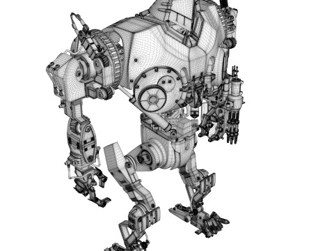 Cain Robocop 2 movie 1990 3D 模型