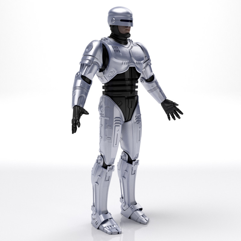 RoboCop Movie 1987 3D Модель .c4d .max .obj .3ds .fbx .stl .blend