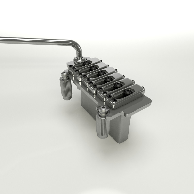Wilkinson Tremolo Guitar Bridge 3D Model .c4d .max .obj .3ds .fbx .stl .blend 