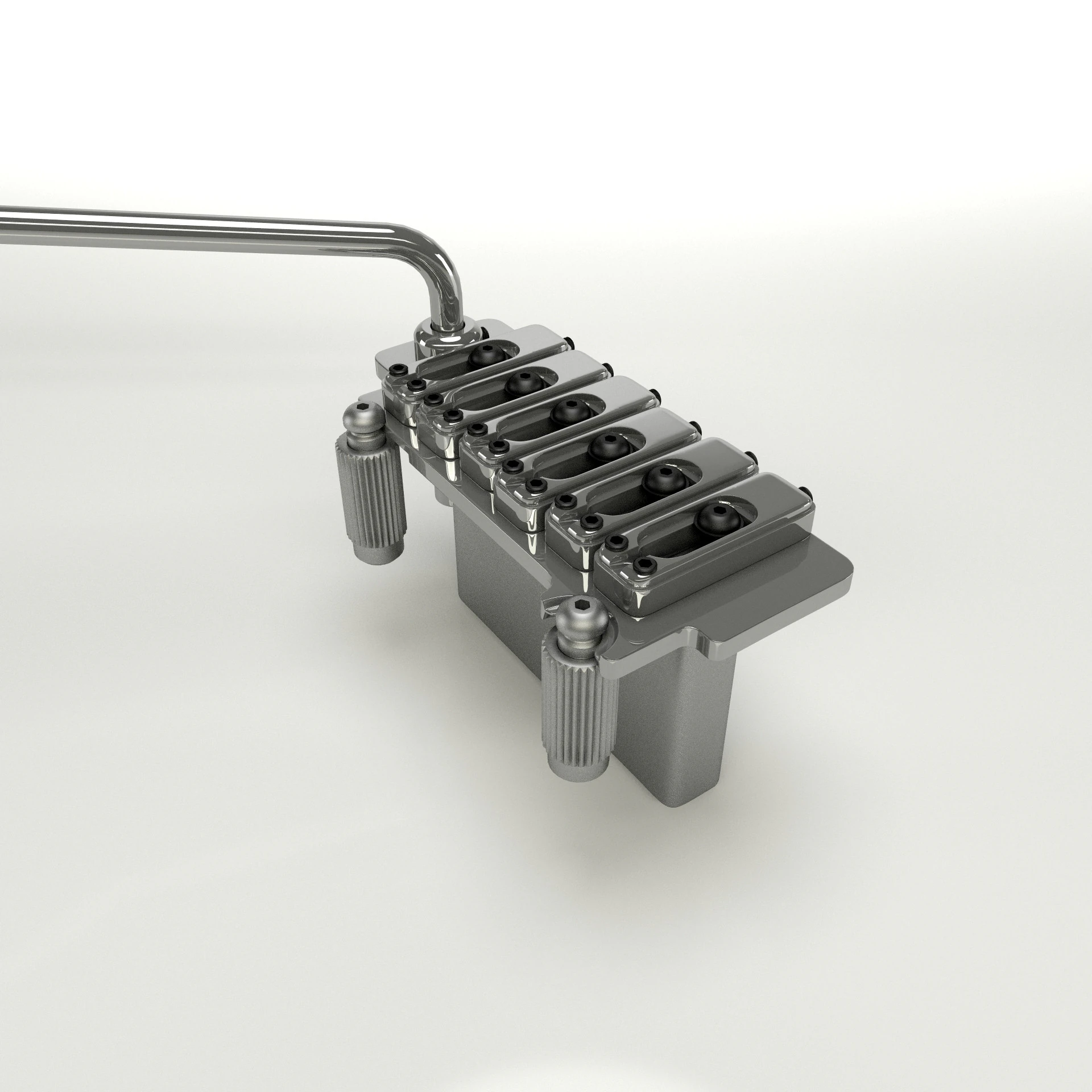 Wilkinson Tremolo Guitar Bridge 3D Model .c4d .max .obj .3ds .fbx .stl .blend