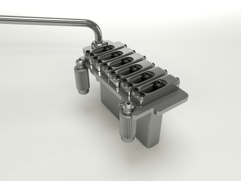 Wilkinson Tremolo Guitar Bridge 3D Model