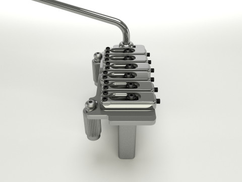 Wilkinson Tremolo Guitar Bridge 3D Model