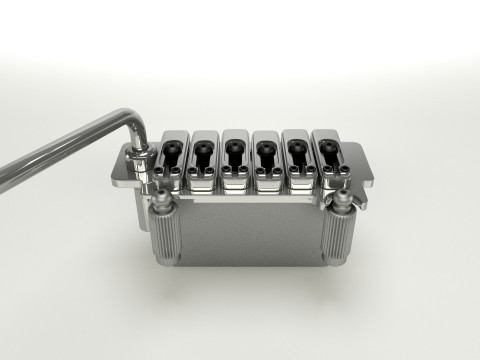 Wilkinson Tremolo Guitar Bridge 3D Model