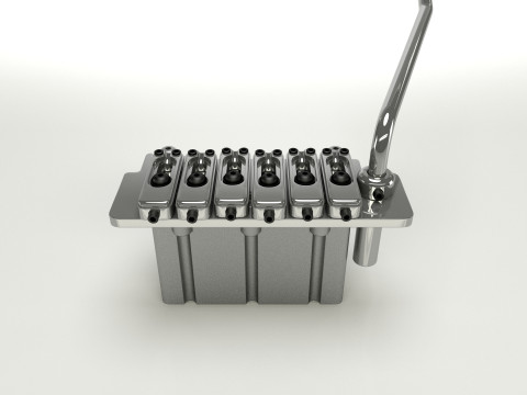 Wilkinson Tremolo Guitar Bridge 3D Model