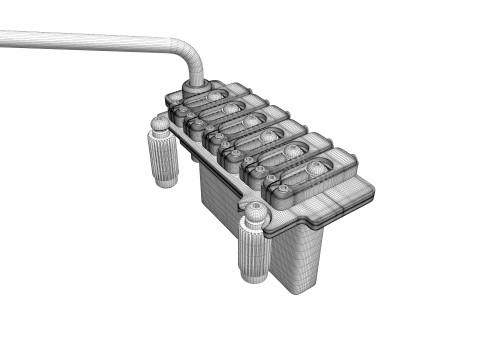 Wilkinson Tremolo Guitar Bridge 3D Model