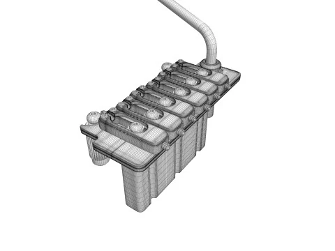 Wilkinson Tremolo Guitar Bridge 3D Model