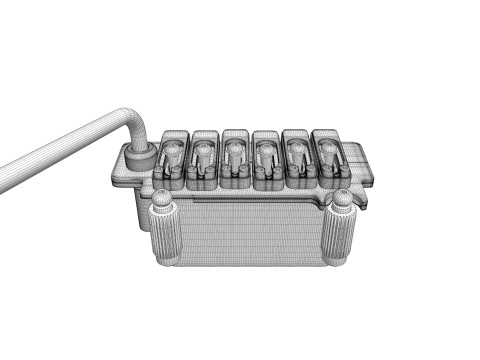 Wilkinson Tremolo Guitar Bridge 3D Model