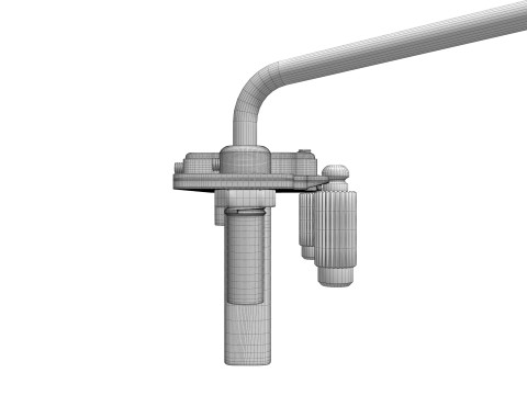 Wilkinson Tremolo Guitar Bridge 3D Model