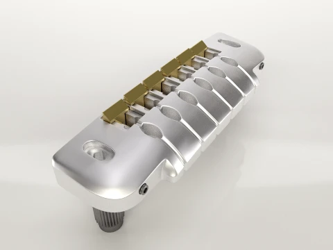 Wrap Around Electric Guitar 3D Model