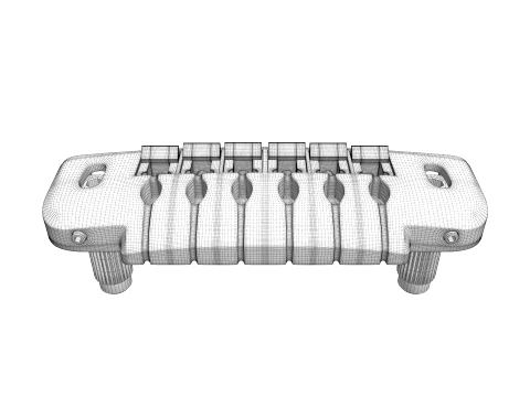 Wrap Around Electric Guitar 3D Model