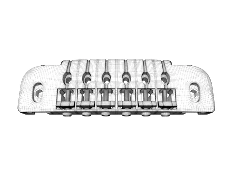 Wrap Around Electric Guitar 3D Model