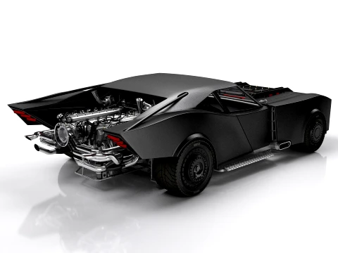 Batmobile The Batman 2022 3D Model